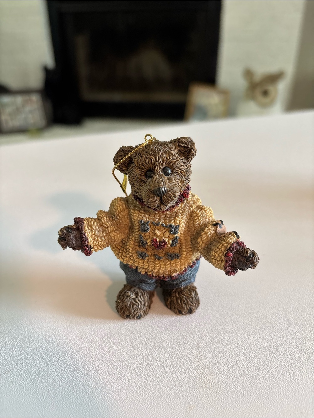 Vintage 1996 Boyds Bears Matthew Resin Ornament LE '96 Bear TBC